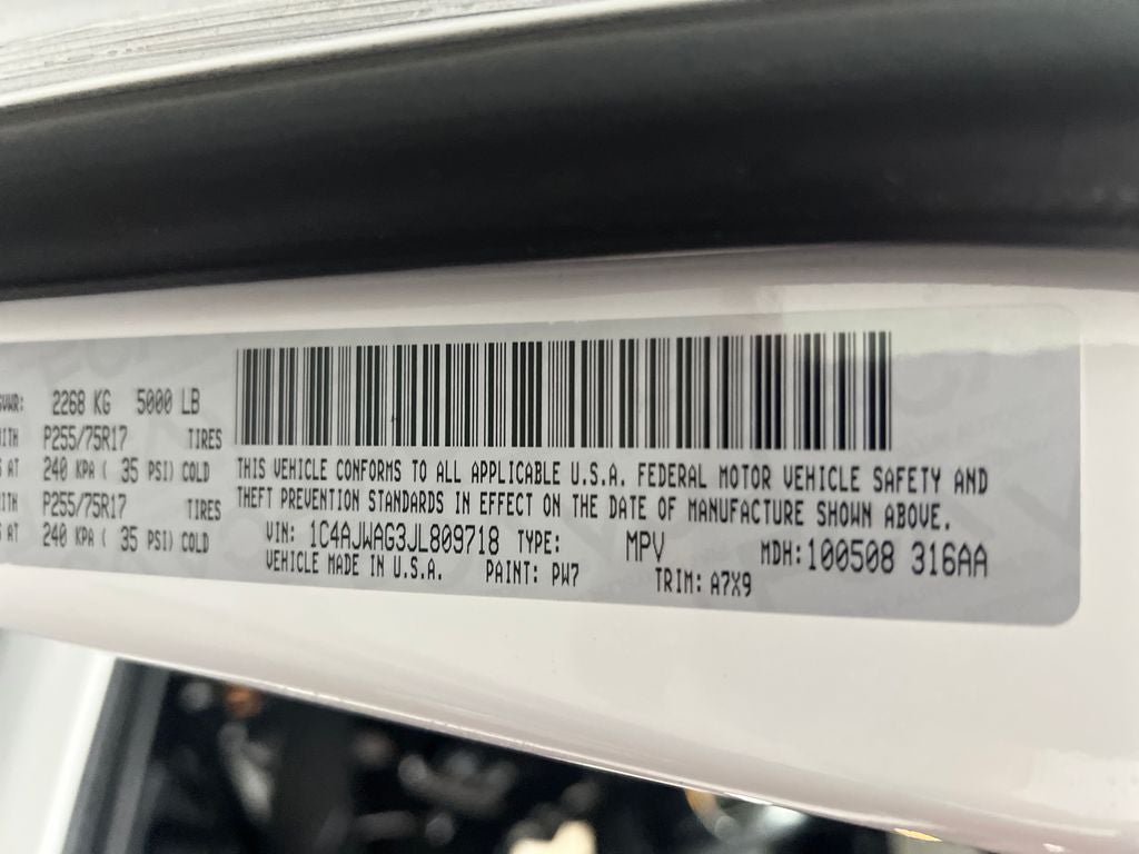 2018 Jeep Wrangler JK Sport