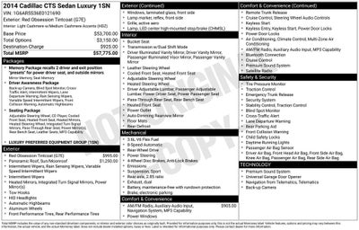 2014 Cadillac CTS 3.6L Luxury