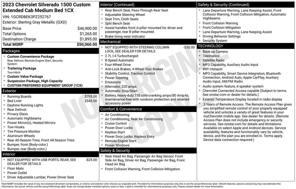 2023 Chevrolet Silverado 1500 Custom