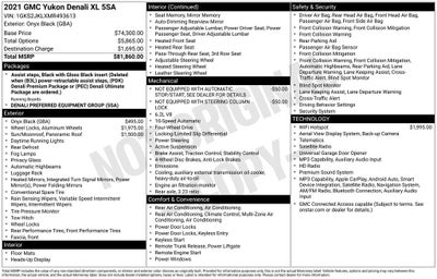 2021 GMC Yukon XL Denali