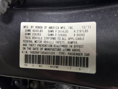 2014 Honda Accord Hybrid Touring