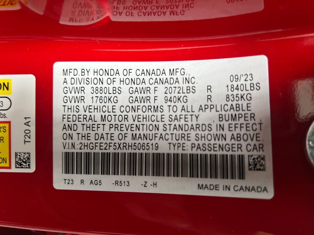 2024 Honda Civic Sport