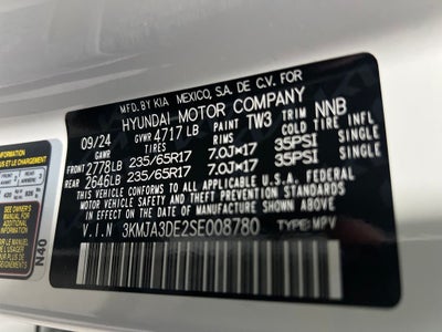 2025 Hyundai TUCSON SE