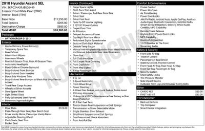 2018 Hyundai ACCENT SEL