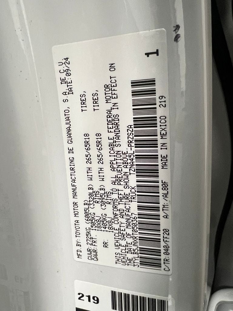 2024 Toyota Tacoma SR5