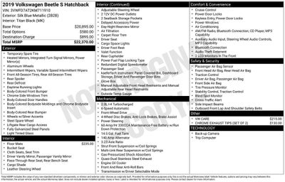2019 Volkswagen Beetle 2.0T S