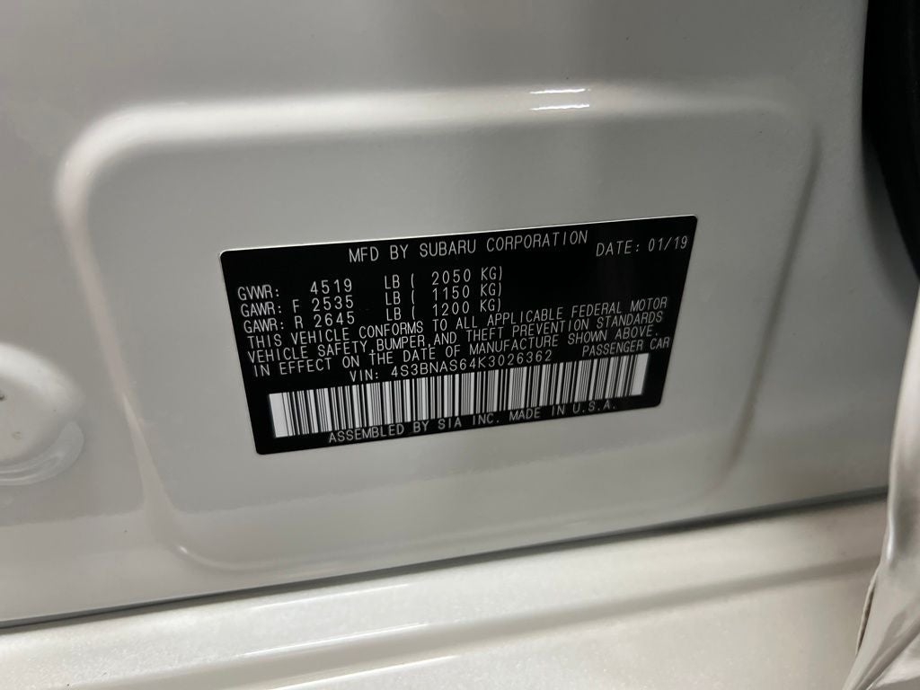 2019 Subaru Legacy 2.5i Sport