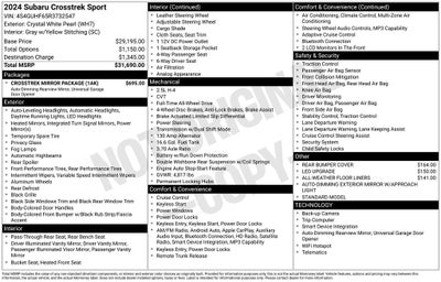 2024 Subaru Crosstrek Sport