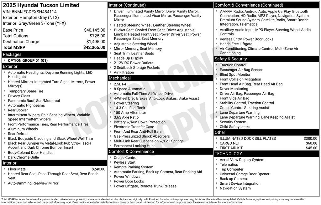 2025 Hyundai TUCSON Limited