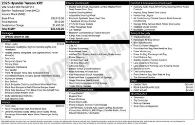2025 Hyundai TUCSON XRT
