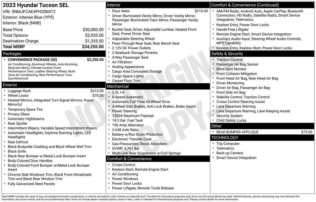 2023 Hyundai TUCSON SEL