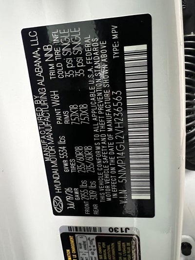 2027 Hyundai SANTA FE SE