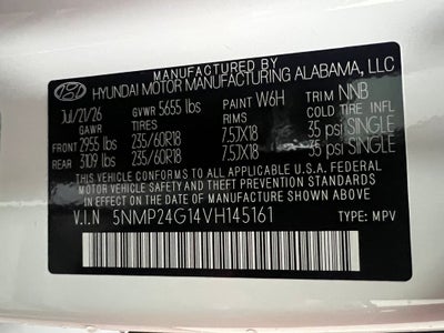 2027 Hyundai SANTA FE HYBRID SEL