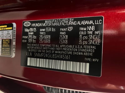 2025 Hyundai SANTA FE SEL