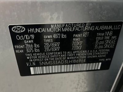 2020 Hyundai SANTA FE SEL
