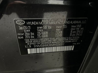 2021 Hyundai SANTA FE SEL