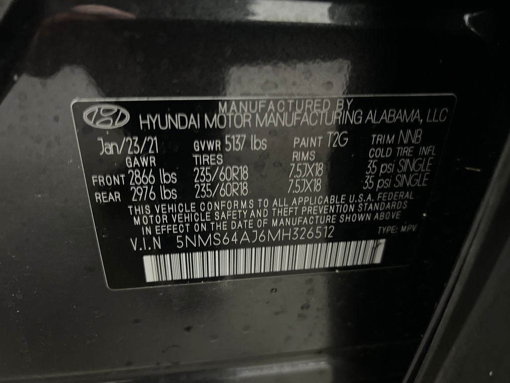 2021 Hyundai SANTA FE SEL