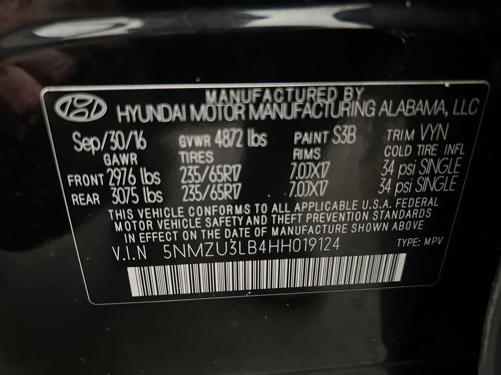 2017 Hyundai SANTA FE SPORT 2.4 Base