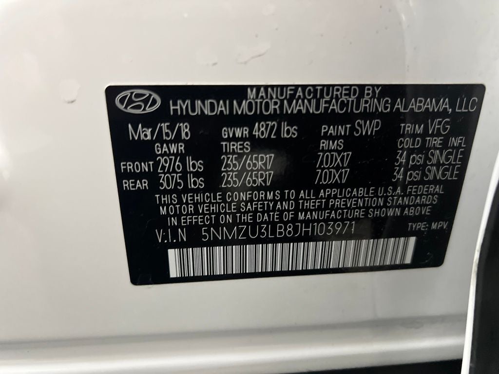 2018 Hyundai SANTA FE SPORT 2.4 Base