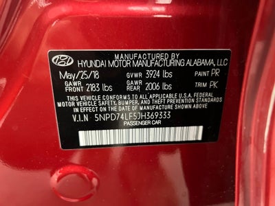 2018 Hyundai ELANTRA SE