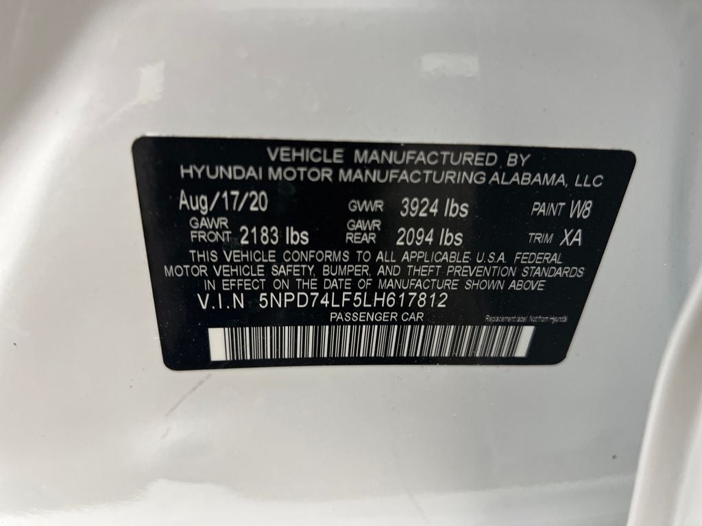 2020 Hyundai ELANTRA SE