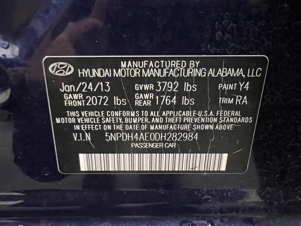 2013 Hyundai ELANTRA GLS