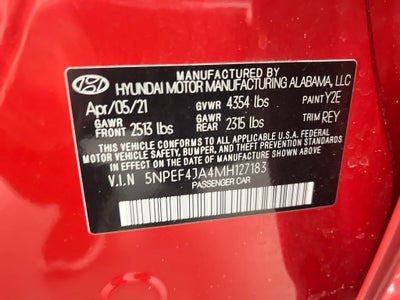 2021 Hyundai SONATA SEL