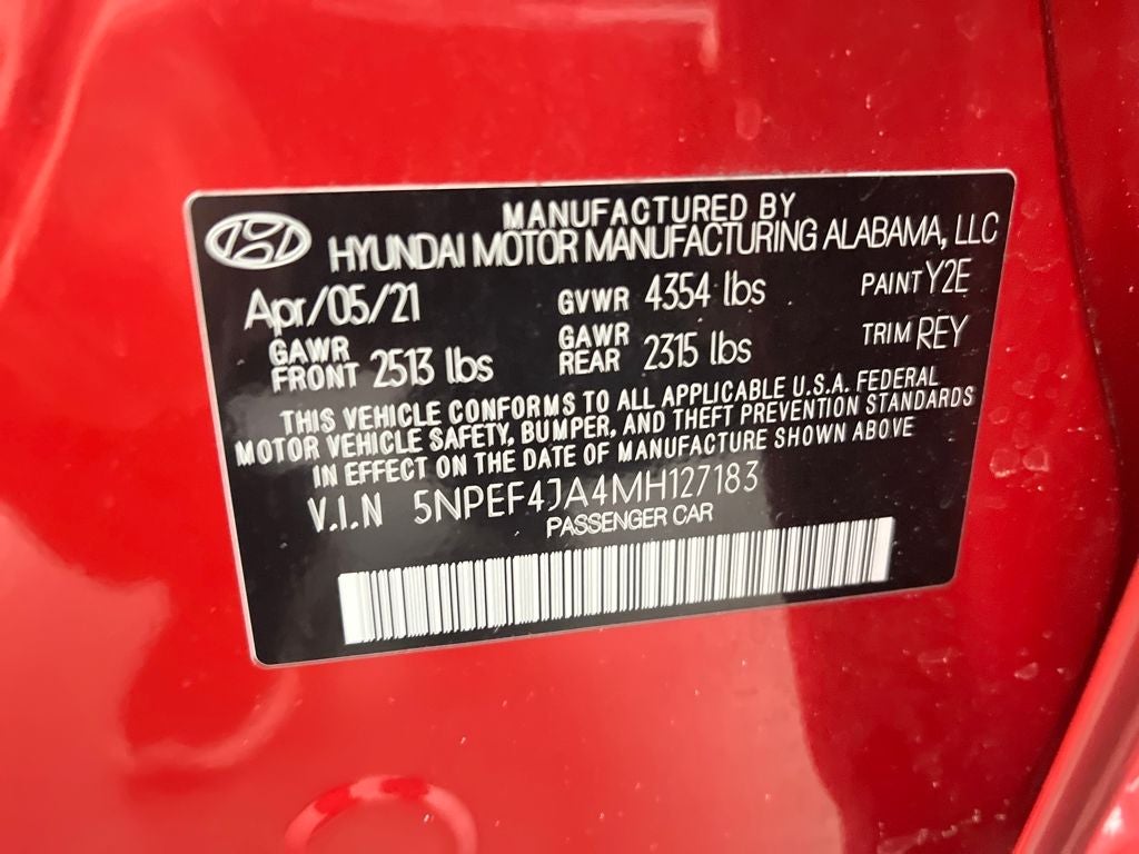 2021 Hyundai SONATA SEL