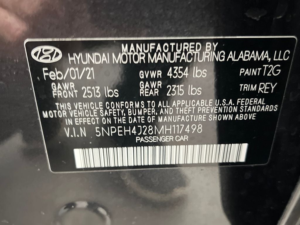 2021 Hyundai SONATA Limited