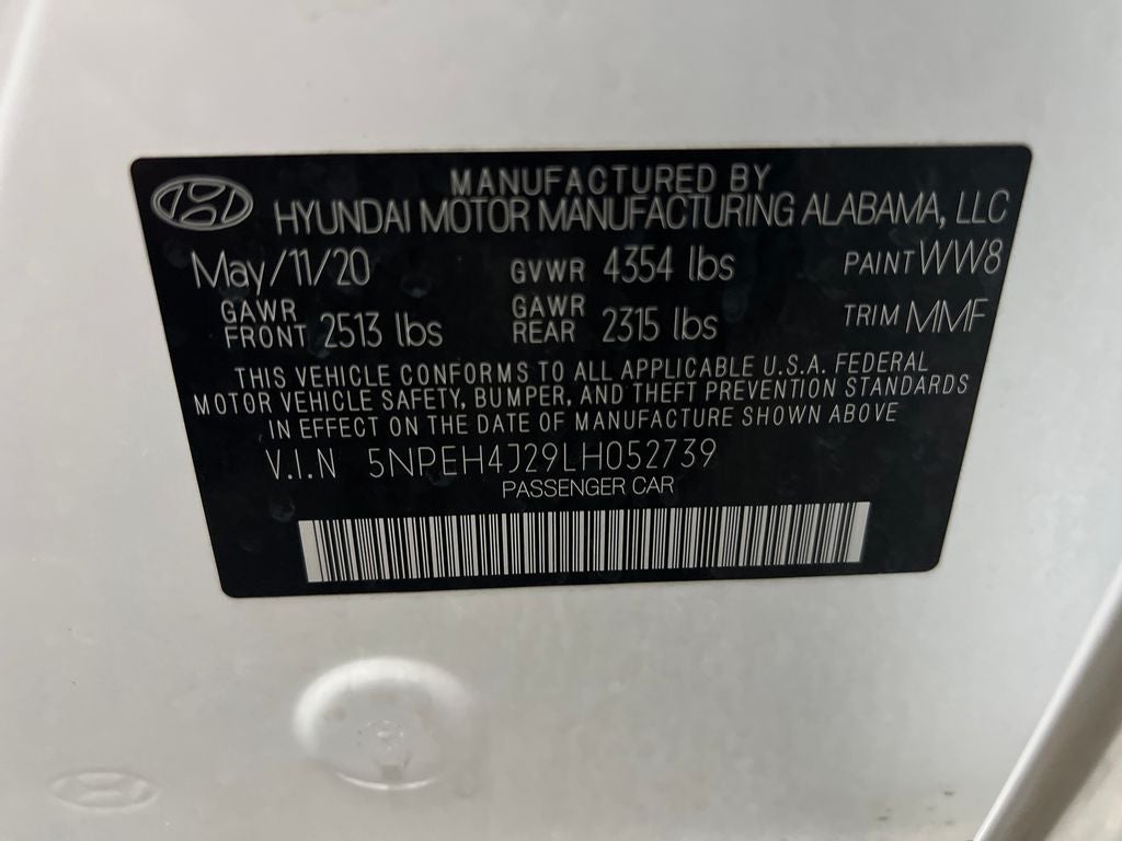 2020 Hyundai SONATA Limited