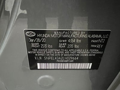 2020 Hyundai SONATA SEL