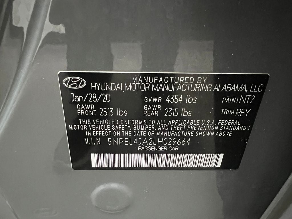 2020 Hyundai SONATA SEL