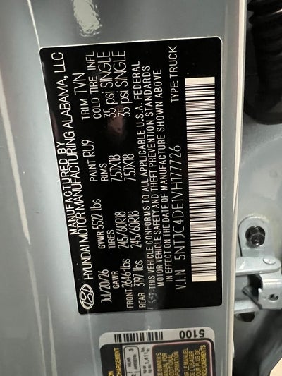 2027 Hyundai SANTA CRUZ SEL