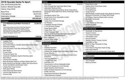 2018 Hyundai SANTA FE SPORT 2.4 Base