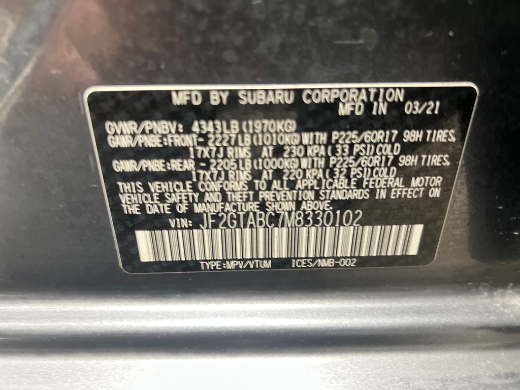 2021 Subaru Crosstrek Base
