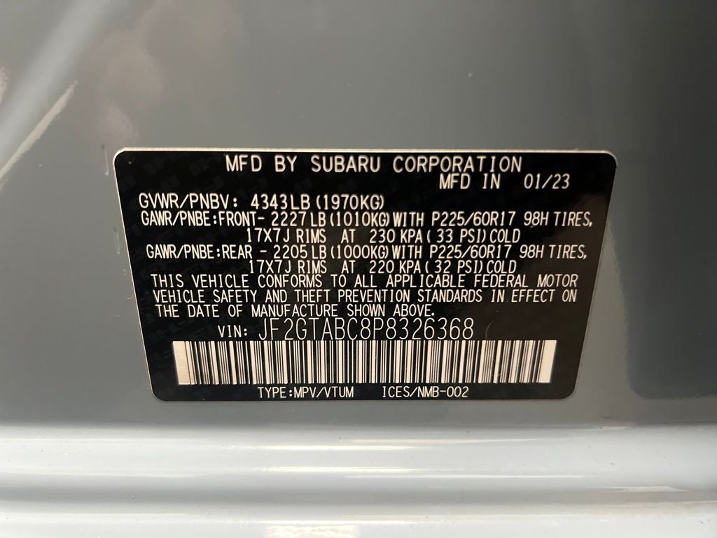 2023 Subaru Crosstrek Base