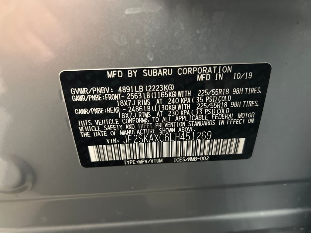 2020 Subaru Forester Touring