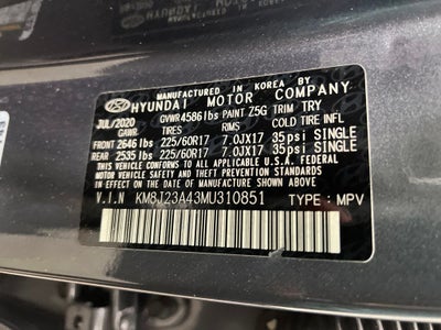 2021 Hyundai TUCSON SE