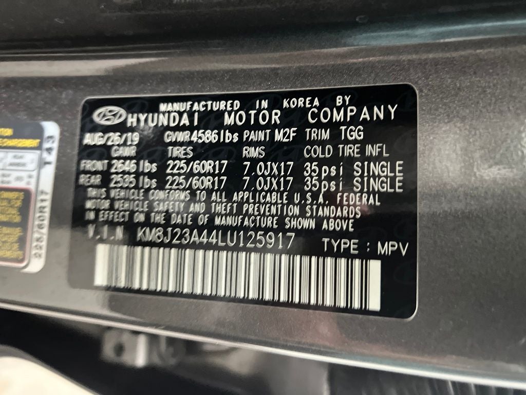 2020 Hyundai TUCSON SE