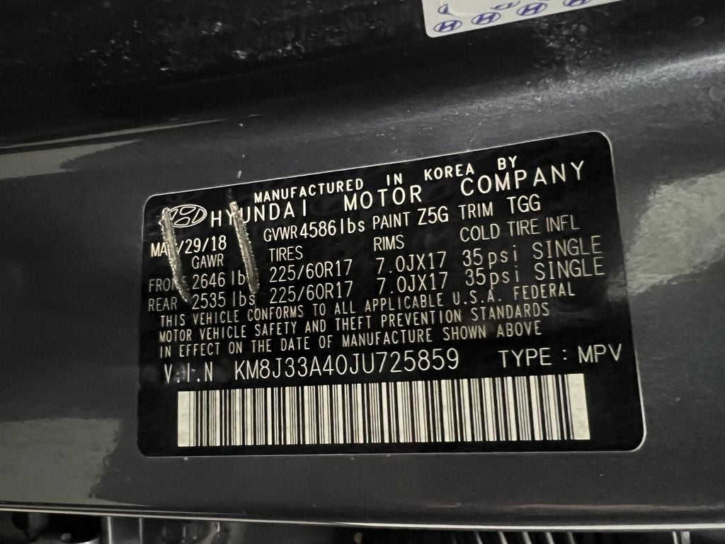 2018 Hyundai TUCSON SEL