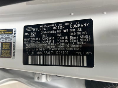 2020 Hyundai TUCSON Limited