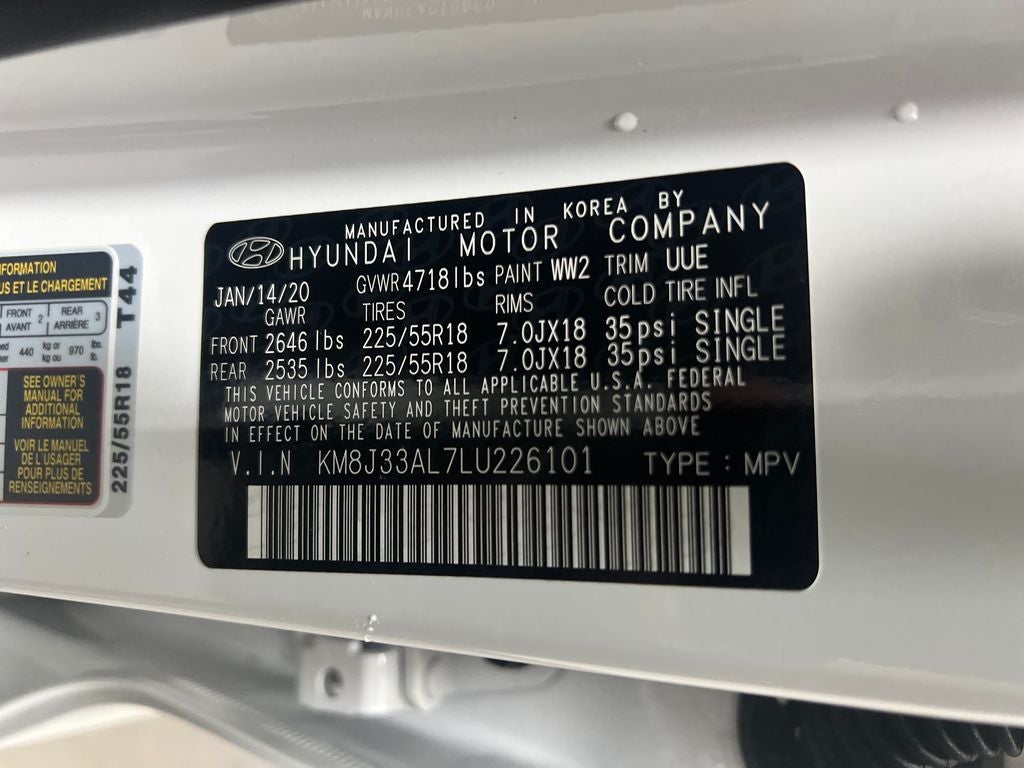 2020 Hyundai TUCSON Limited