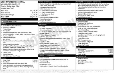 2021 Hyundai TUCSON SEL