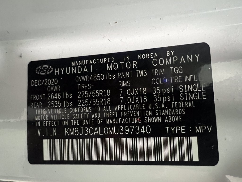 2021 Hyundai TUCSON SEL