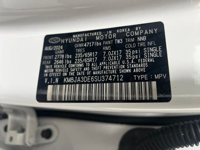 2025 Hyundai TUCSON SE