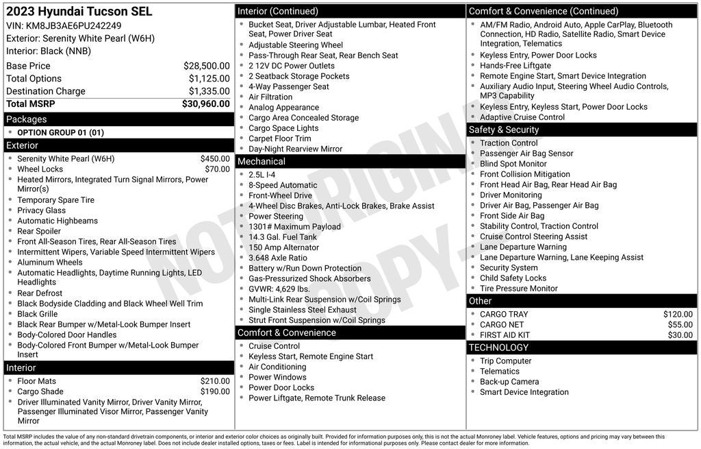 2023 Hyundai TUCSON SEL