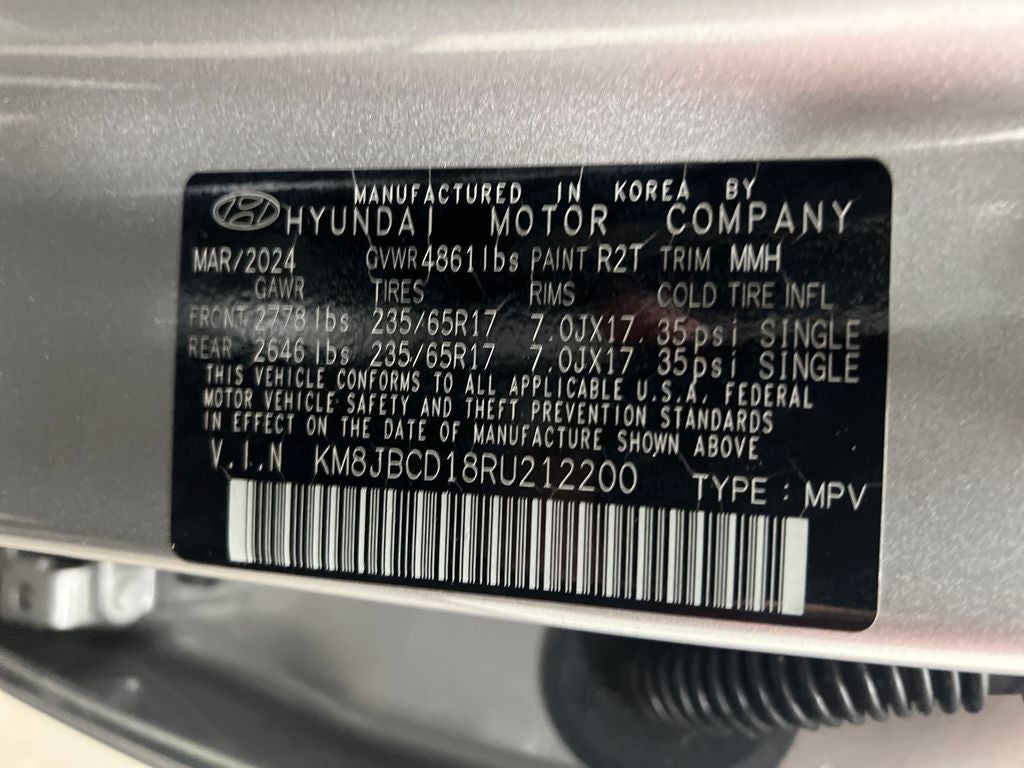 2024 Hyundai TUCSON HYBRID Blue