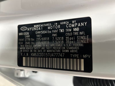 2026 Hyundai TUCSON HYBRID SEL Convenience