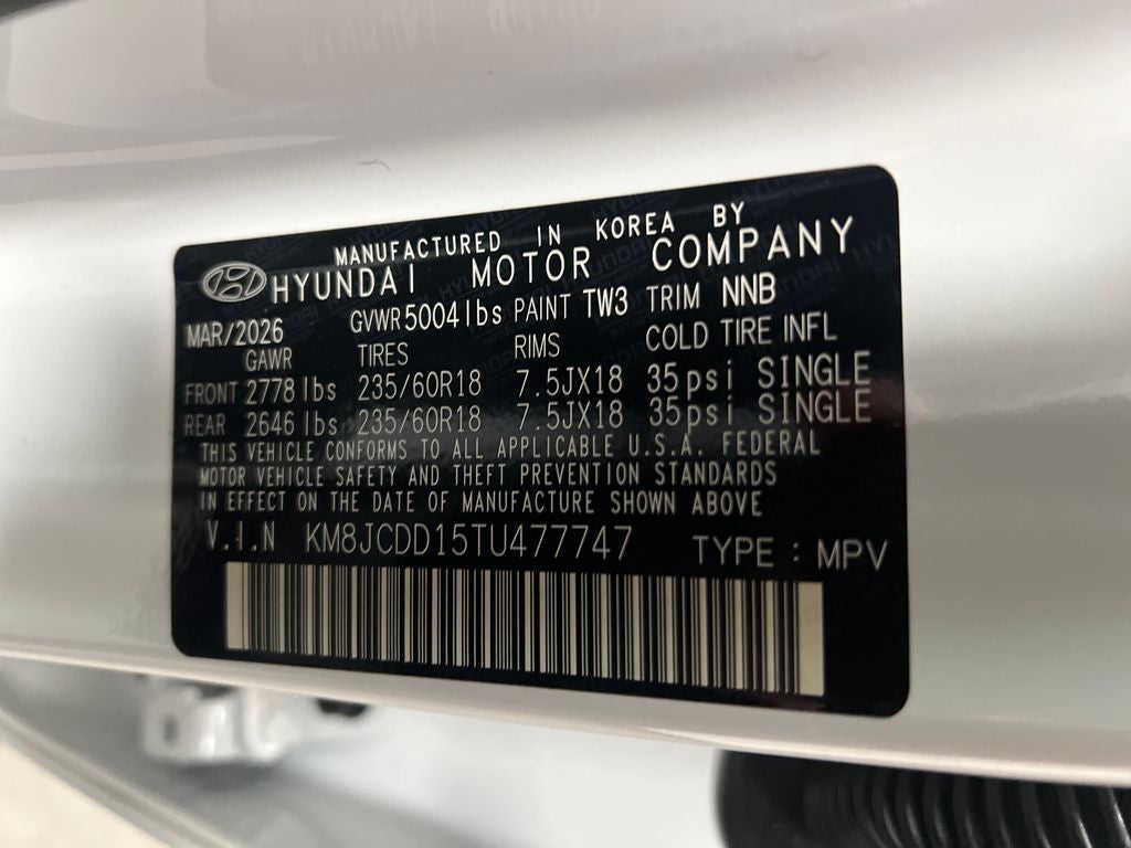2026 Hyundai TUCSON HYBRID SEL Convenience