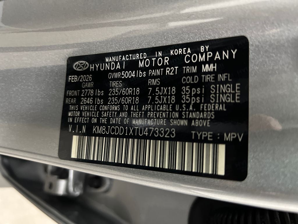 2026 Hyundai TUCSON HYBRID SEL Convenience